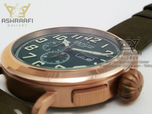 ساعت سبز و مسی رنگ زنیت Zenith 4069G